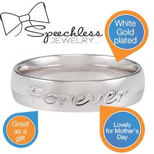 iBood Health & Beauty - Voucher voor een wit goud vergulde ring van Speechless