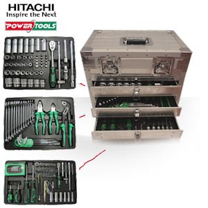 iBood - Hitachi Professioneel Power Case Systeem om te sleutelen aan je auto, met 3 gevulde laden!