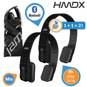 iBood - HMDX Fusion On Ear Headphones (duo pack) – met Bluetooth en Share Your Music functie