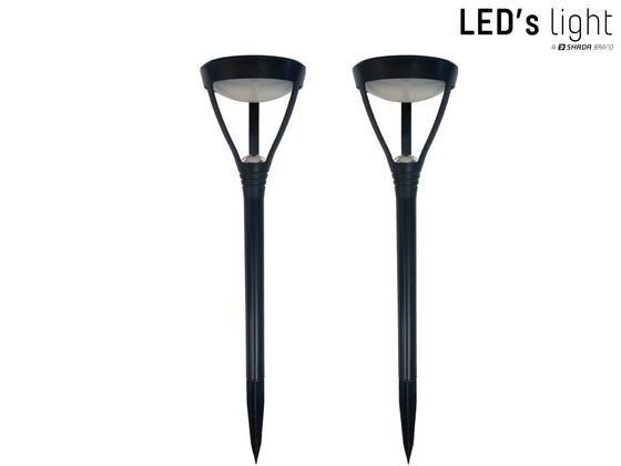 iBood Home & Living - 2x LED's Light XXL Solar Tuinlamp