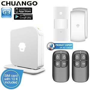 iBood Home & Living - Chuango G3 Smartphone Home Alarmsysteem met vele extra?s ? prepaid kaart met 10 Euro tegoed!