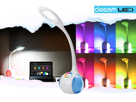 iBood Home & Living - DreamLED color sensor touch: combinatie van RGB moodlight en tafellamp