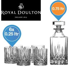 iBood Home & Living - Elegante 7-delige whiskeyset van Royal Doulton