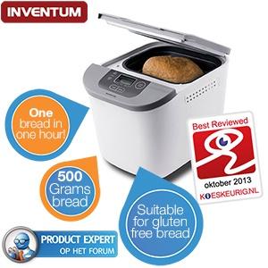 iBood Home & Living - Inventum BM50 broodbakmachine ? vergeet de bakker en bak je eigen verse broodjes!
