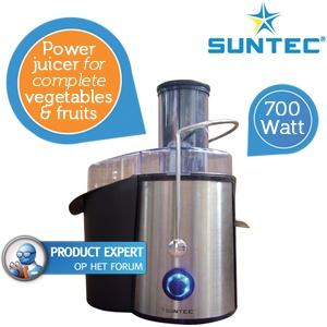 iBood Home & Living - Suntec Power Fruit-Juicer, RVS en krachtige motor van 700 Watt
