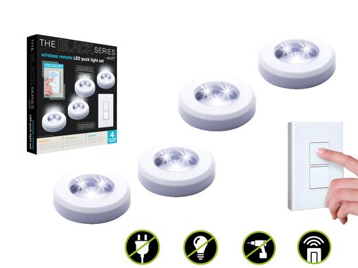 iBood Home & Living - Wireless LED puck light set van 4