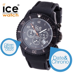 iBood - Ice Watch Chrono Matte Big - Zwart