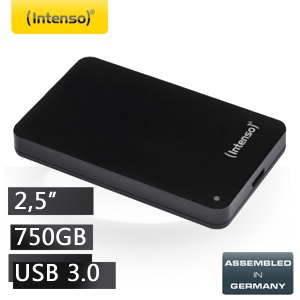 iBood - Intenso 2,5inch externe USB 3.0 harde schijf met 750 GB capaciteit