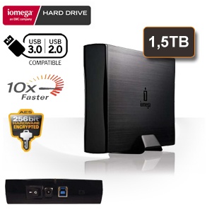iBood - Iomega® Prestige™ Desktop Hard Drive 1.5TB, USB 3.0 (USB 2.0 compatible)