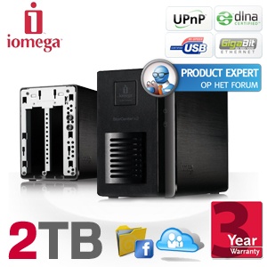 iBood - Iomega StorCenter-ix2 2-bay Network Storage met 2TB en Gigabit Ethernet
