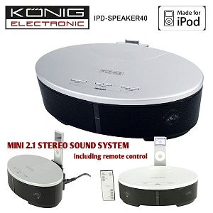 iBood - IPD-SPEAKER40 König speaker met origineel ipod® dock