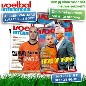 iBood - Jaarabonnement Voetbal International (met seizoengids), elke week 132 pagina’s voetbalnieuws!