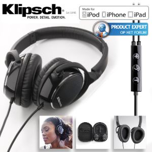 iBood - Klipsch Image One professionele headphone met microfoon en uitgebreide accesoireset