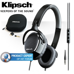 iBood - Klipsch Image One professionele headphone met microfoon en uitgebreide accessoireset