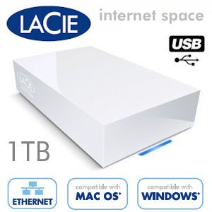 iBood - LaCie Internet Space 1TB Netwerk Externe harde schijf