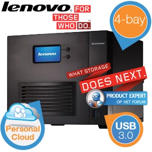 iBood - Lenovo IX4-300d 4-bay NAS server met Personal Cloud