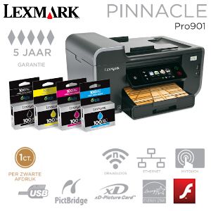 iBood - Lexmark Pinnacle Pro 901 All-in-one met groot kleuren touchscreen met WLAN en 5 jaar garantie
