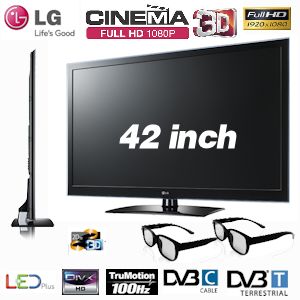iBood - LG 42 inch LED-TV met gloednieuwe CINEMA 3D-technologie en DivX HD - ervaar het nieuwe 3D!