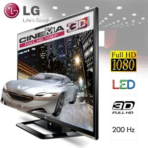 iBood - LG 47” LM615 3D LED-TV; 3D Full-HD, dual play, DLNA en Cinema scherm