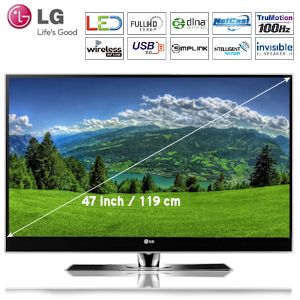 iBood - LG Infinia 47 inch Full-HD LED TV met 4 x HDMI, Ethernet, USB, 4.000.000:1 contrast en 100Hz en Mediaspeler