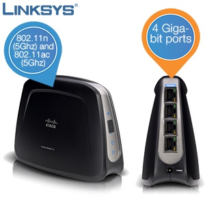 iBood - Linksys Wireless-AC Universal Media Connector – Maak al je bekabelde Internetapparaten draadloos!