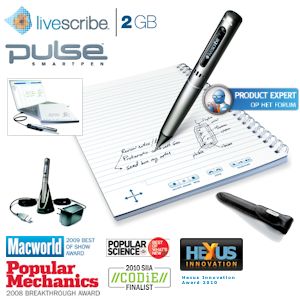iBood - LiveScribe Pulse Smartpen 2GB met Pro accessoires - Alles opnemen wat je schrijft, zegt of hoort