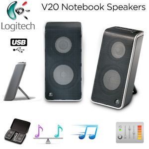 iBood - Logitech V20 Mobiele Speakerset