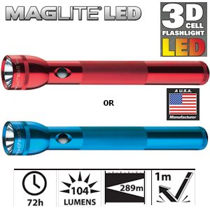 iBood - Maglite D-Cell LED HP Rood of Blauw