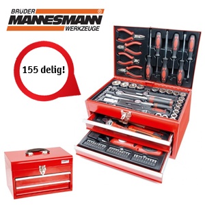 iBood - Mannesmann 155 delige gereedschap box 29066