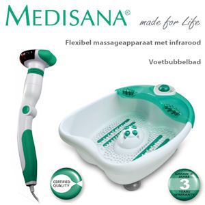 iBood - Medisana Relaxpakket met Flexibel Massageapparaat en Voetbubbelbad