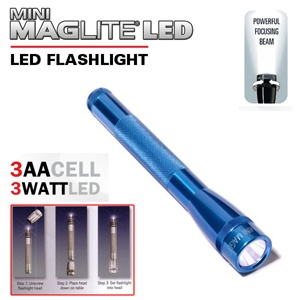 iBood - Mini Maglite Magled 3AA Zaklamp LED Zilver