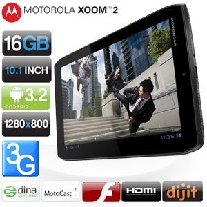 iBood - Motorola 10 inch Android tablet met Wifi, 3G, 16GB en IPS scherm