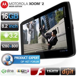 iBood - Motorola 8,2 inch Android 3.2 tablet - Xoom 2 Media Edition WiFi