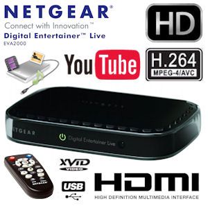 iBood - Netgear EVA 2000 HDTV Mediaspeler met HDMI en YouTube Ondersteuning