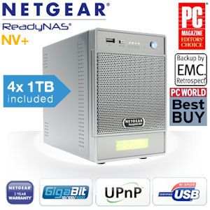 iBood - Netgear ReadyNAS NV + NAS met 4x 1 TB geïnstalleerd en X-RAID-technologie