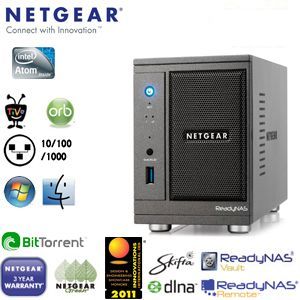 iBood - Netgear ReadyNAS Ultra 2 - Network Attached Storage met 2 x Gigabit ethernet en 2x 500GB!