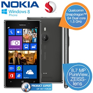 iBood - Nokia Lumia 925 Smartphone met 8,7 megapixel camera en Windows Phone 8