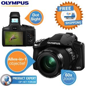 iBood - Olympus SP-100EE Camera met 50x Zoom en flexibele brandpuntsafstand (Supertele-Groothoek) – Free Shipping powered by Olympus
