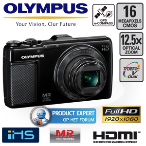 iBood - Olympus Traveller camera met 16MP BSI CMOS sensor, 12.5x optische zoom, FullHD en GPS