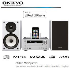 iBood - Onkyo CS 545 Microsysteem met houder voor iPhone / iPod