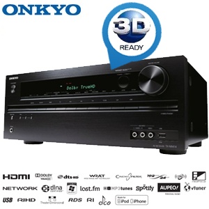 iBood - Onkyo TX-NR414 netwerk receiver met 6x HDMI in