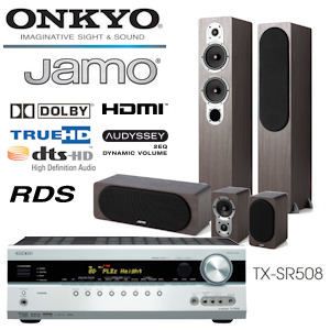 iBood - OnkyoTX-SR508 7.1 Receiver met 5 HDMI 1.4 Aansluitingen en de Jamo 426 HCS 3 5.0 Speakerset
