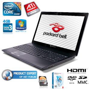 iBood - Packard Bell Easynote TK85-JN-227 –multimedia laptop met Intel Core i3-380M processor en 500 GB