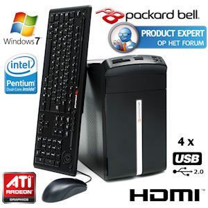 iBood - Packard Bell Imedia D4720 – Desktop computer met Dualcore E5700, 3GB DDR3 en 500GB HDD