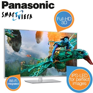 iBood - Panasonic 47 inch 3D-LED Televisie met IPS-scherm en WiFi