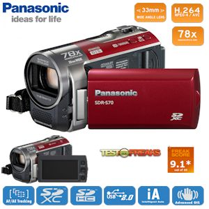 iBood - Panasonic compacte SD camcorder met 78x enhanced optische zoom en 33mm groothoek lens