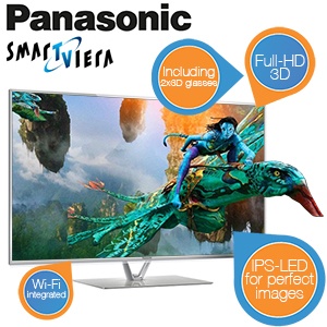 iBood - Panasonic TX-L42FT60 3D-LED Televisie met IPS-scherm en WiFi