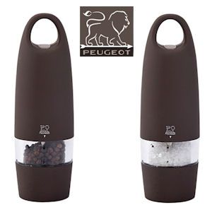 iBood - Peugeot Elektrische molen Zest Basalte chocolade bruin, peper- en zoutmolen