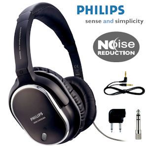 iBood - Philips Active Noise Canceling Headphone met reisetui en vliegtuigadapter