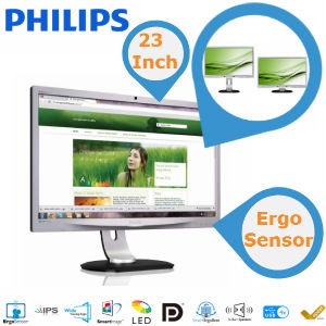 iBood - Philips Brilliance IPS LCD-monitor, LEDachtergrondverlichting met ErgoSensor